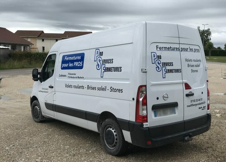 adhésifs véhicule utilitaire lettrage olb publicité