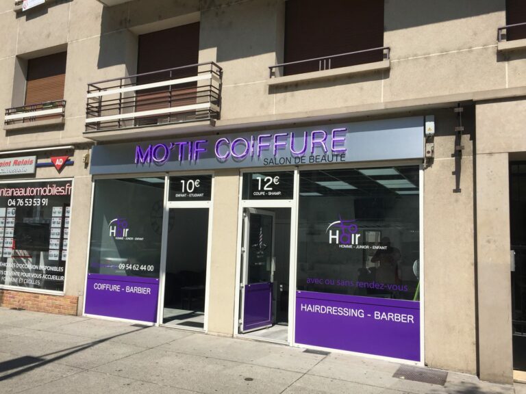 dépannage tubes néons enseigne coiffure Grenoble