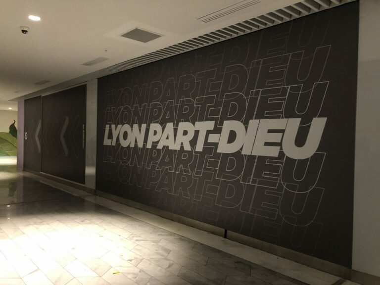 jd sports lyon part dieu vitrine signalétique intérieure