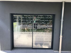 vitrophanie film dépoli notaire faverges annecy