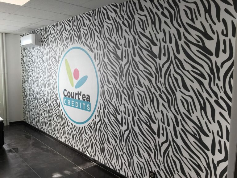 pose wallpaper court'ea Bourgoin-Jallieu impression numérique